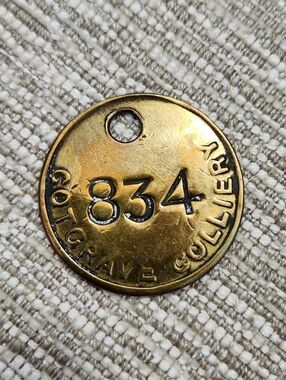 Pit Tag "834" - Cotgrave Colliery